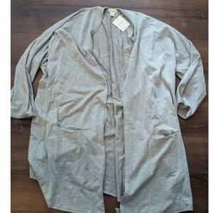 DONNI. Striped Duster Cardigan Open‎ Front Lightweight OSFA New